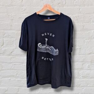 Mens Never Better T Shirt Funny Partying Dead Skeleton Coffin (XL)
